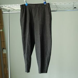 Eileen Fisher barrell pants wool grey size 10